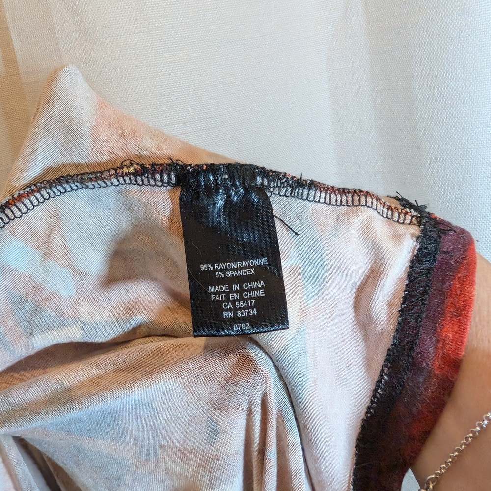 Linea Domani Multi Color Abstract Tunic - Picture 11 of 12